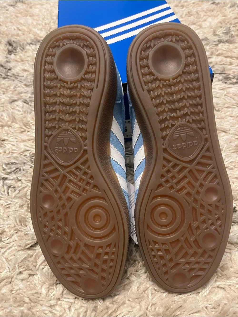 Adidas handball spezial sneaker. Womens US size 6. Blue. New in box.